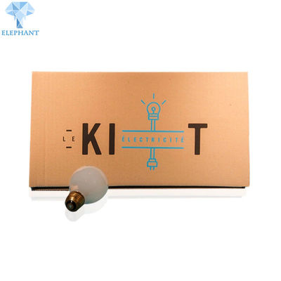 Custom Good Quality Brown Recycled Kraft PaPer Folding Light BulB Corrugated Mailer Boxes Packaging